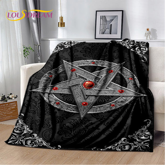 Gothic Horror Female Skull cheapest Dead Girl Fleece Blanket