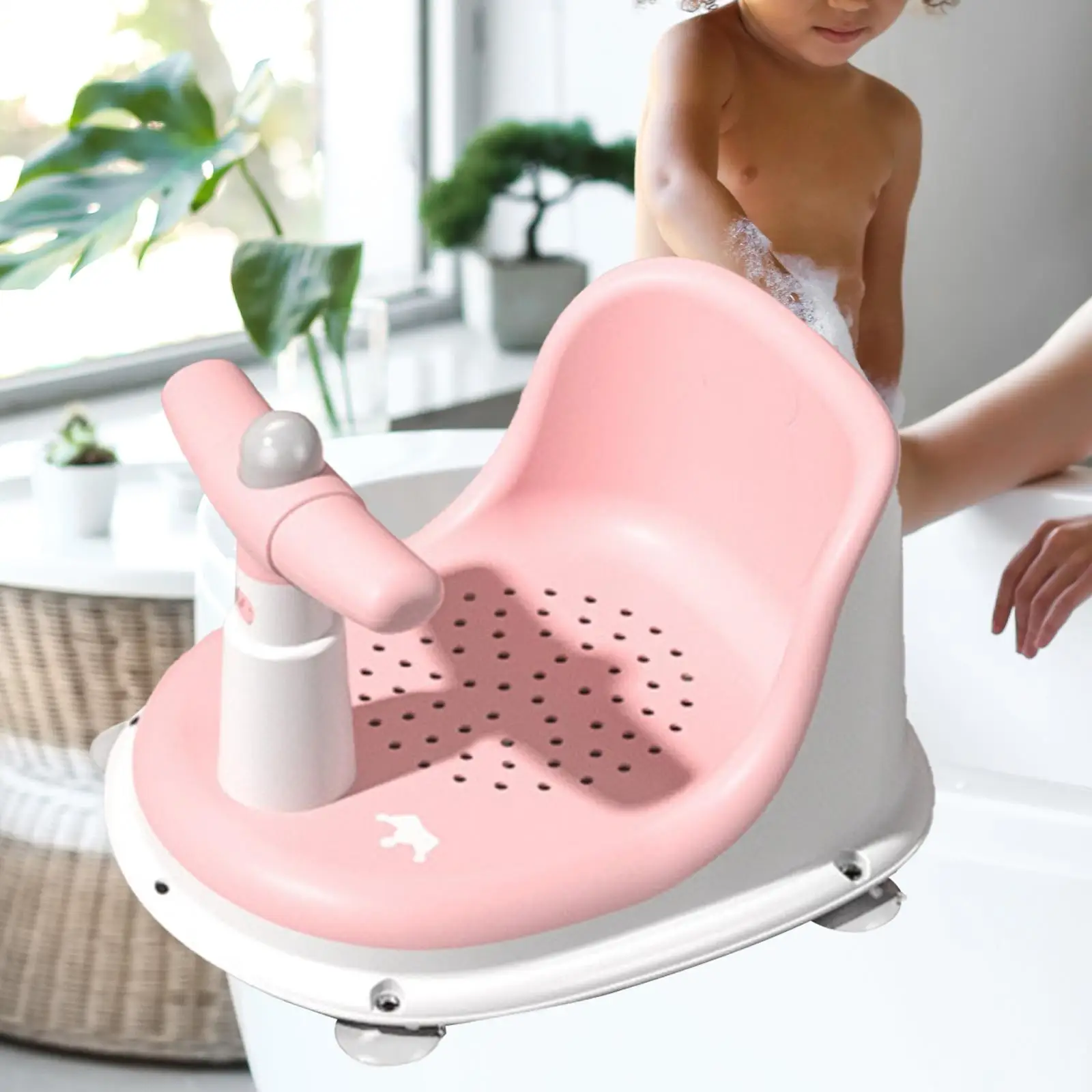 Baby Bath Seat Foldable Fashionable Hanging Soft Mat Comfortable Stable with