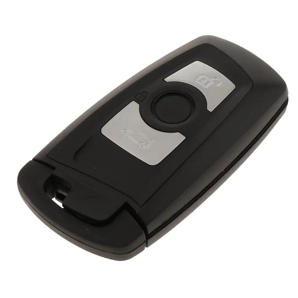 (3 Button) Key Fob Keyless Entry Remote Flip Shell Case & Pad fits for BMW Flip Keys