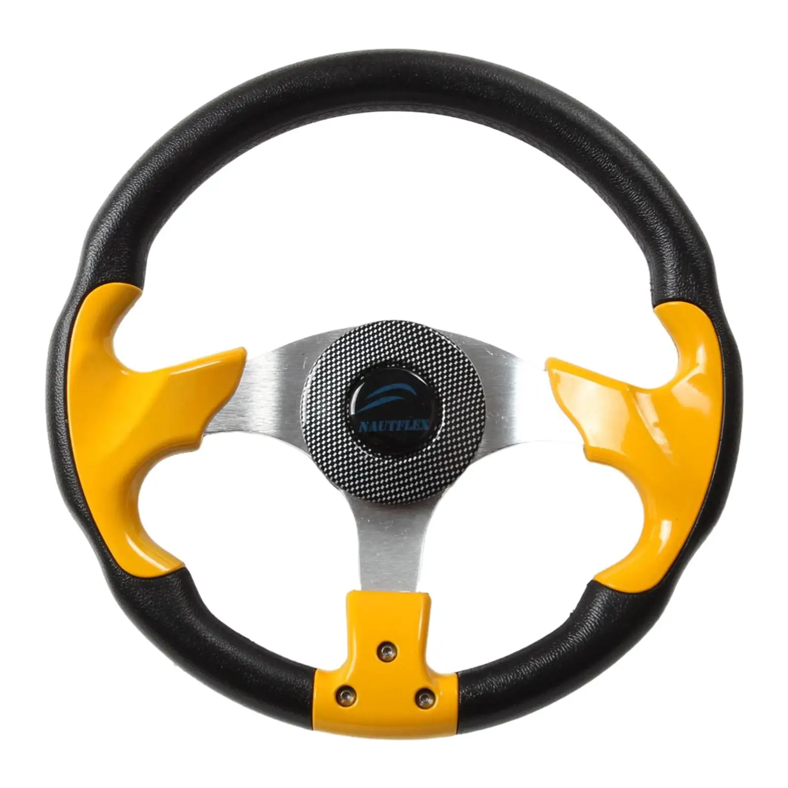 Boat Steering Wheel 19mm Tapered Shaft 3 Spoke Replacement 320  Yellow Non directional for Boat Accessories Marine Vessels