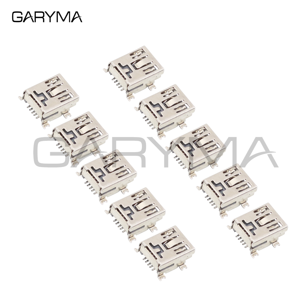10 Stück Mini-USB Typ B 5-Pin Buchse Vertikal / Horizontal DIP / SMT SMD Anschlussbuchse 4-Fuß-Steckverbinder – Detail 1