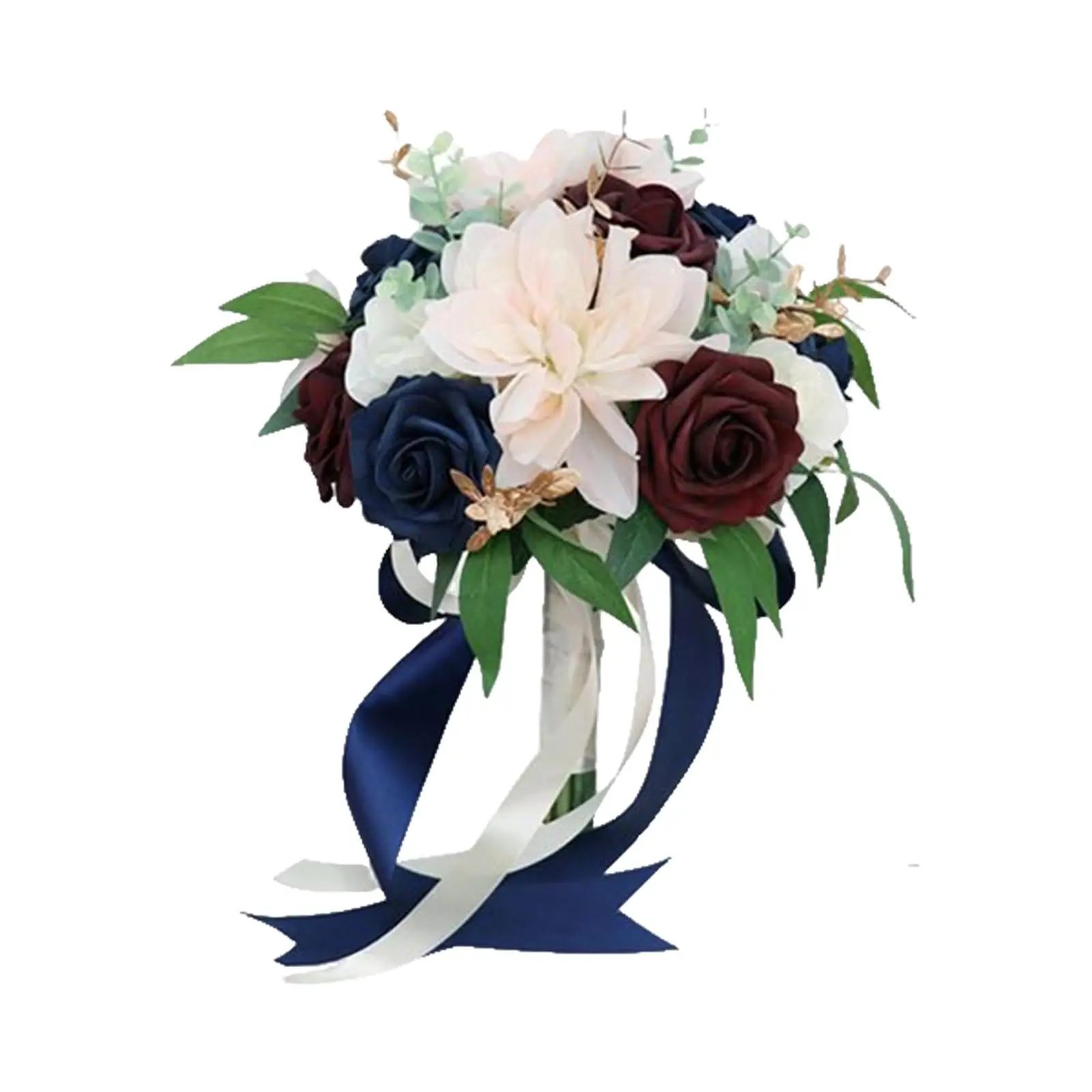 Artificial Bridal Bouquet Romantic Elegant Silk Flower for Anniversary Photography Party
