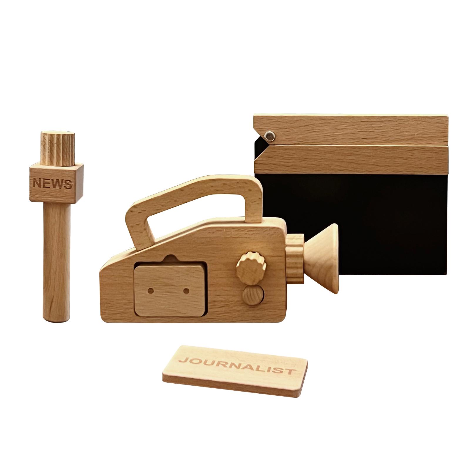 Journalist Pretend Play New Year Gifts Role Play Props Educational Toy for Boys Girls Children Imagination Develop Social Skill