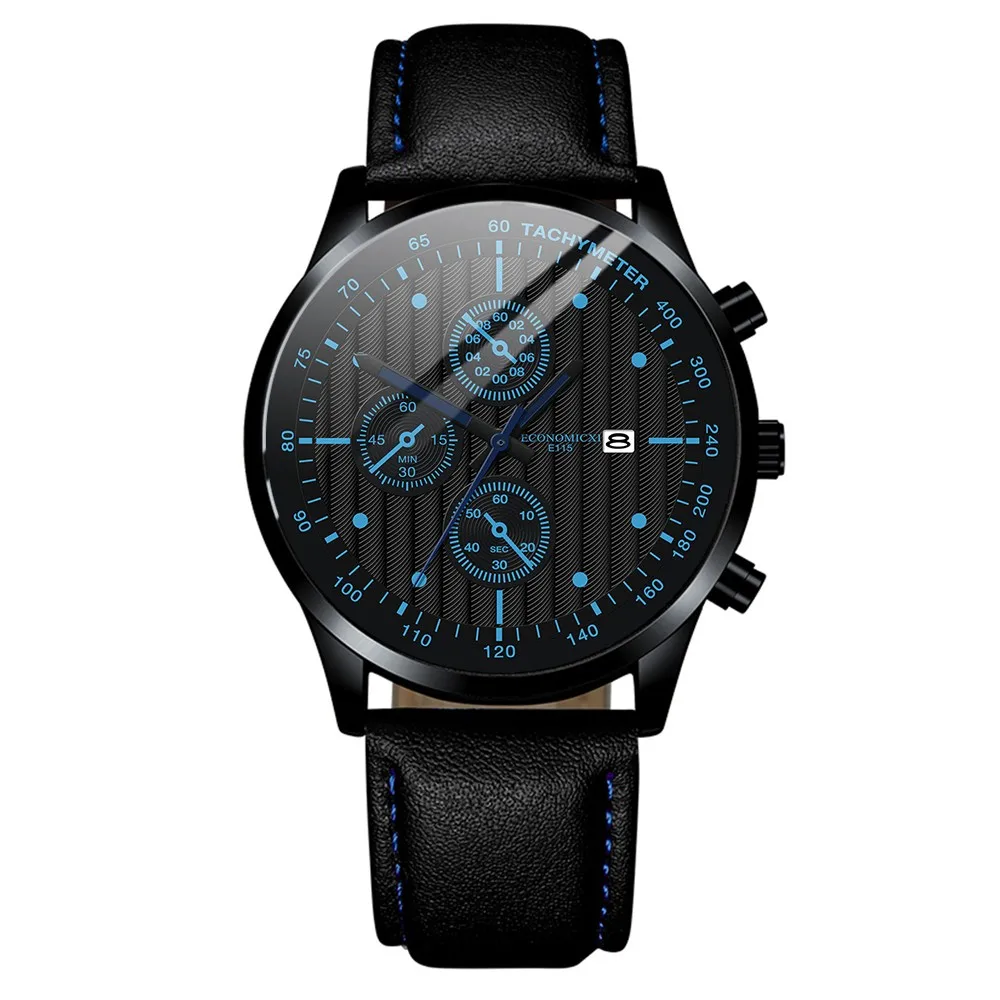 Luxury Watches Mens 2022 Fashion Black Blue Gold Luxury Wristwatches Hollow Leather Strap Mechanical Watch Wrist Clock Retro