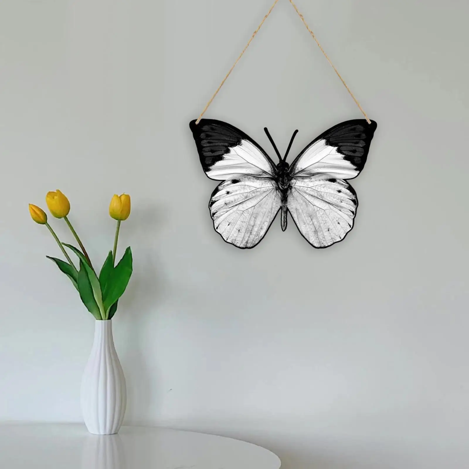 Butterfly Wall Decors Crafts Lawn Background Cabinet Display Artwork Home Decors Patio Porch Wooden Butterfly Decor Door Hanging