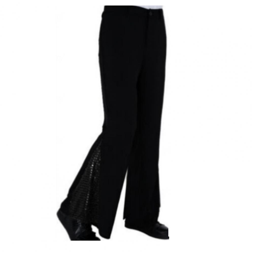 Description Picture 5 of itemMen Stage Performance Trousers Men Bell-bottom Pants Retro Disco Flared Hem Sequin Pants for Men 60s 70s Vintage for Halloween