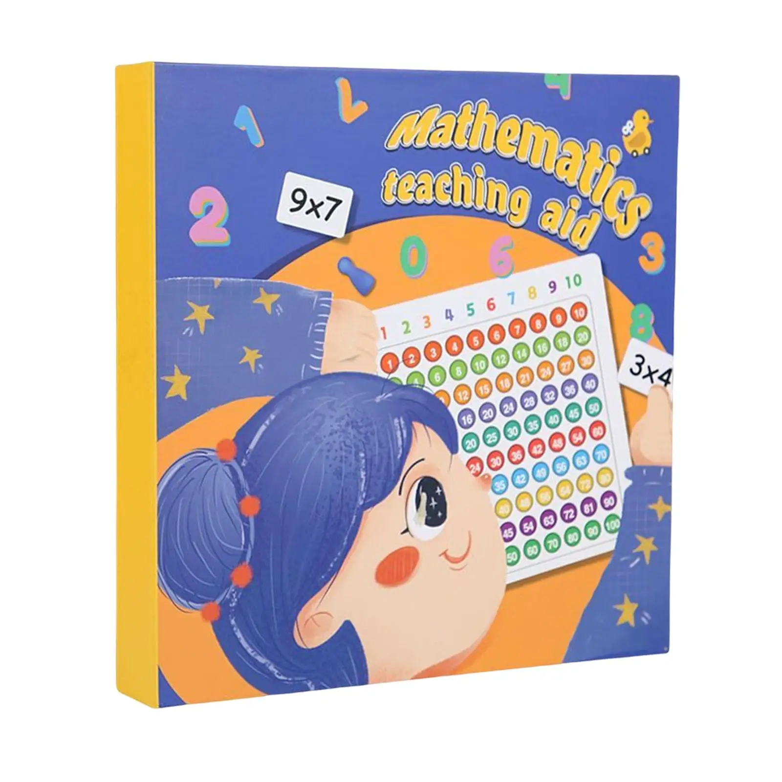 Multiplication Table Board Game Math Teaching Aid Box for Home Livng Room Kids