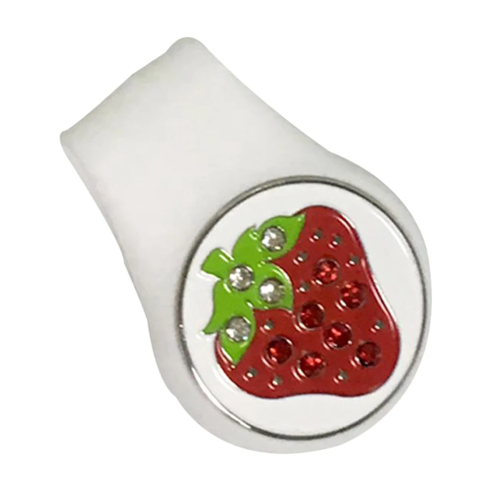  Silicone Golf Hat Clip With Shining Cute Ball Marker Great Present
