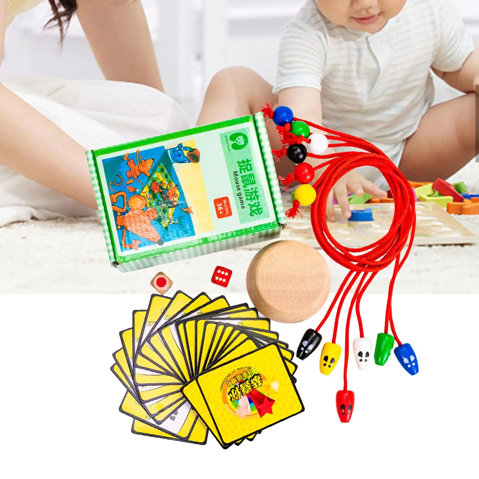 Creative Catcher Mouse Board Game Educational Sensory Learning Toy Interactive Toy Desktop Game for Kids Girls Children Boy