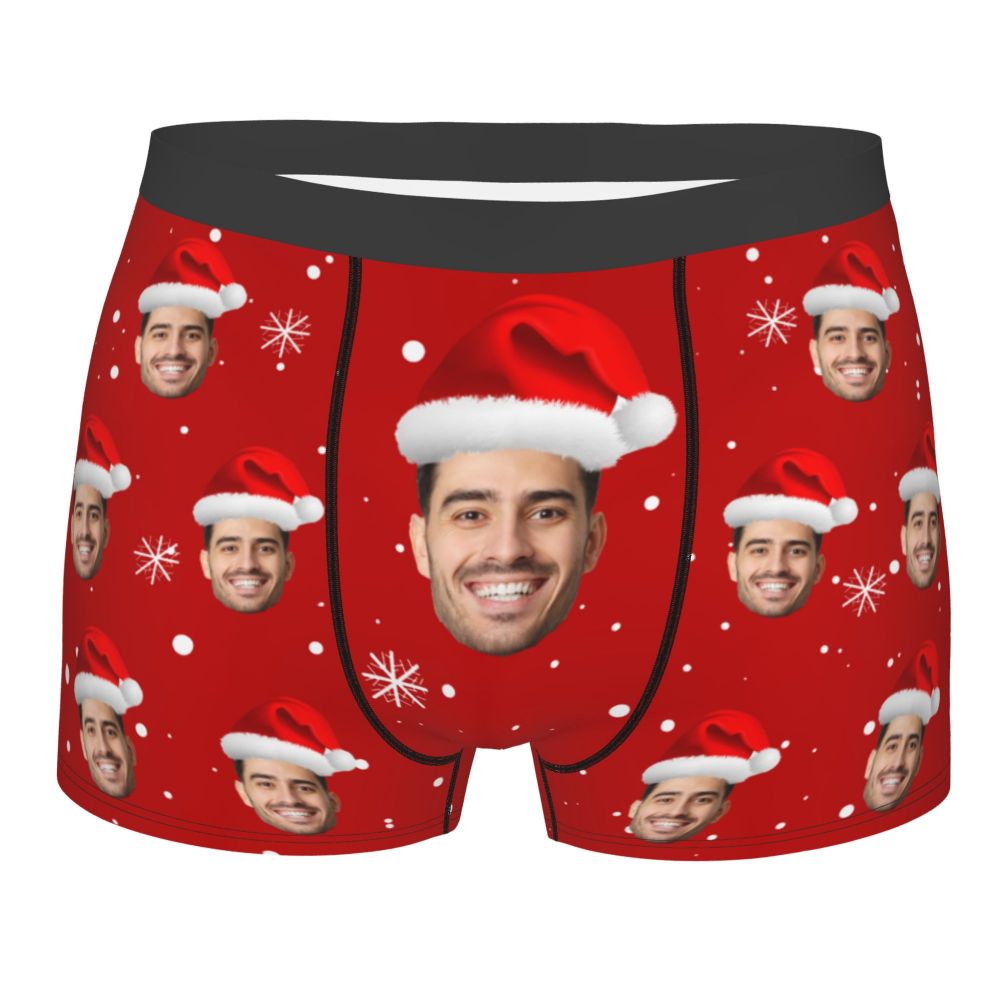 Description Picture 2 of itemChristmas Gift Custom Face Boxers Men Gift Personalized Photo Underwear Design Birthday Boxer Briefs for Boyfriend Husband