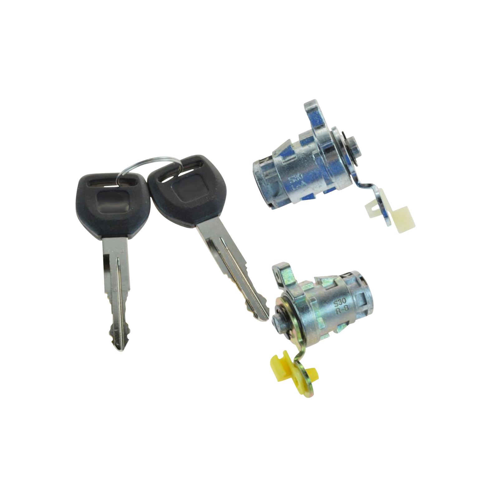 Door Lock Cylinder Set Front Driver Side Direct Replaces Easy to Install Accessory Repair Parts Assembly for Honda