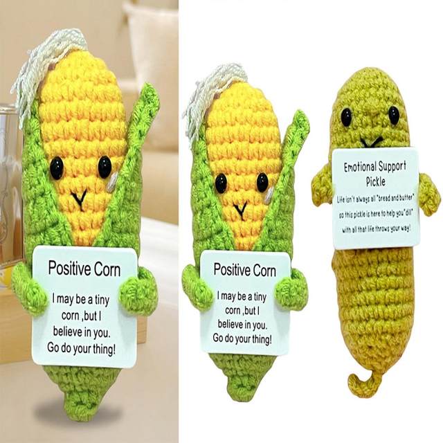 Handmade Emotional Support Pickled Cucumber Plush Toy