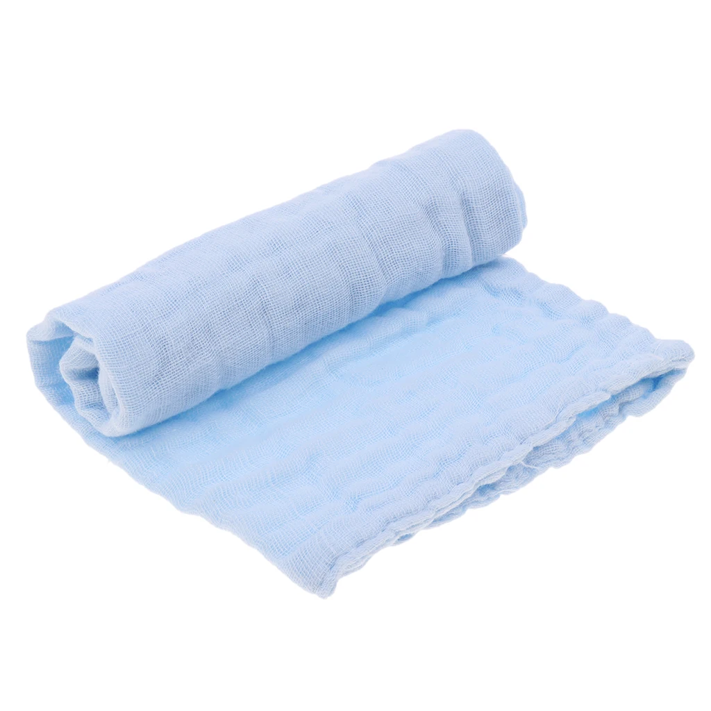 Cute Baby Kids Gauze Muslin Soft Square Bath Wash Cloth Wipes Bib Towel 25*25cm