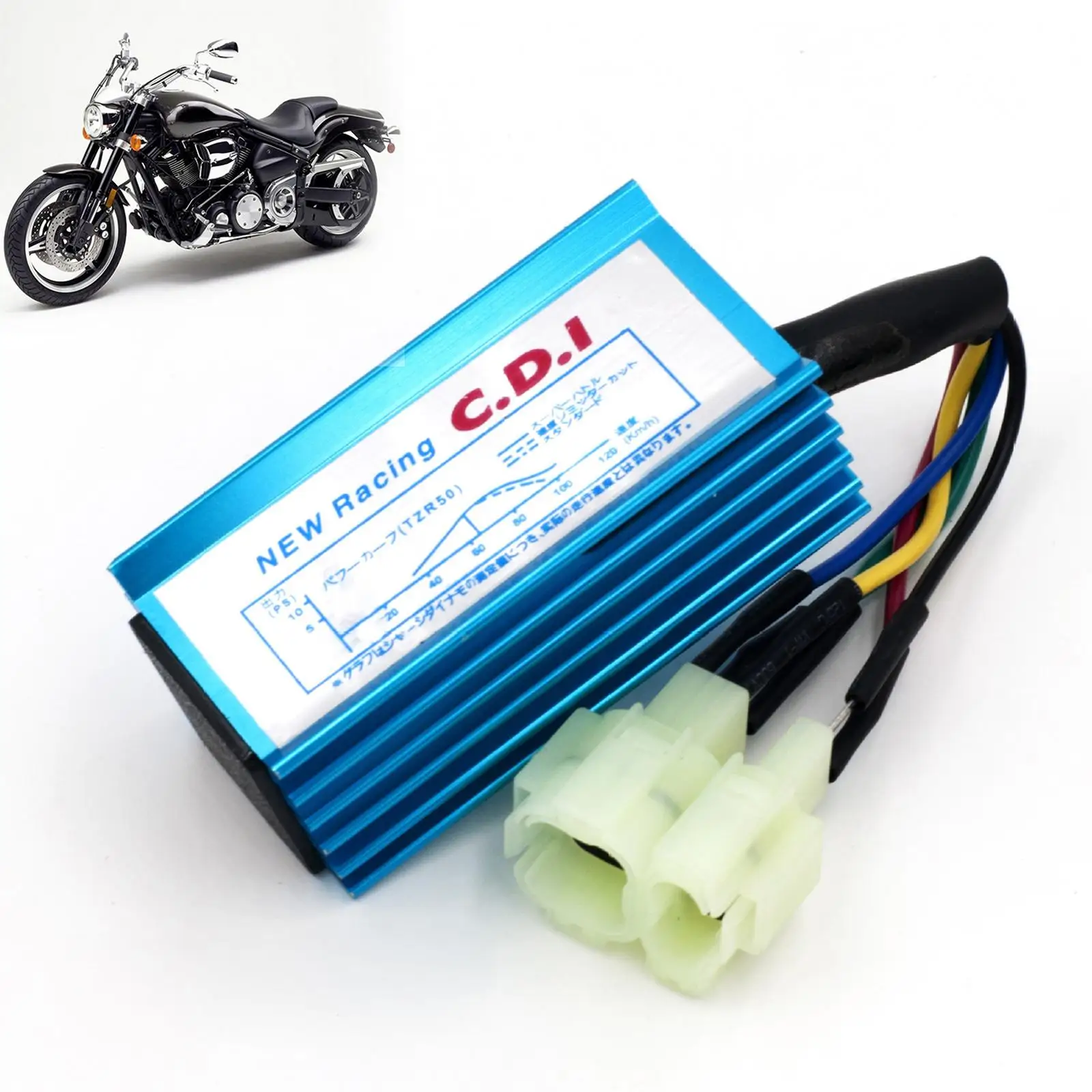 6Pins Gy6  Cdi Box Aluminum Alloy  Performance for Gy6 50cc-250cc Series Engines Locomotives Motorbikes Motorcycle Bike