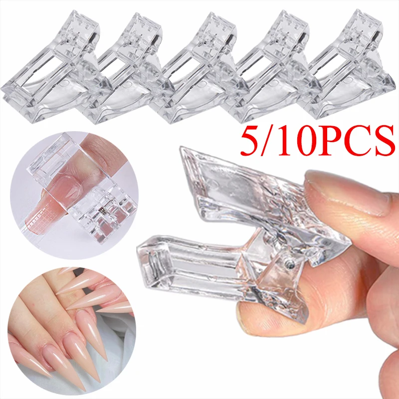 Best of Transparent Acrylic Nail Clip 5 / 10PCS Quickily Building Tips Clips Finger Nail Gel Polish Extension UV Lamps Manicure Art Tools Reviews & Tips