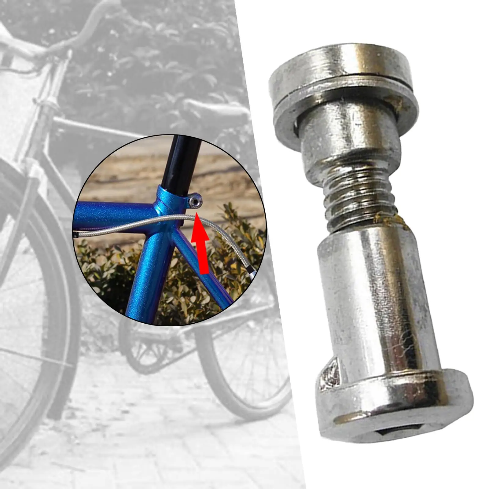 Bicycle Binder Parts 8mm 15-25mm Vintage Style Silver Precision Chrome Molybdenum Steel Bike Clamp Nut
