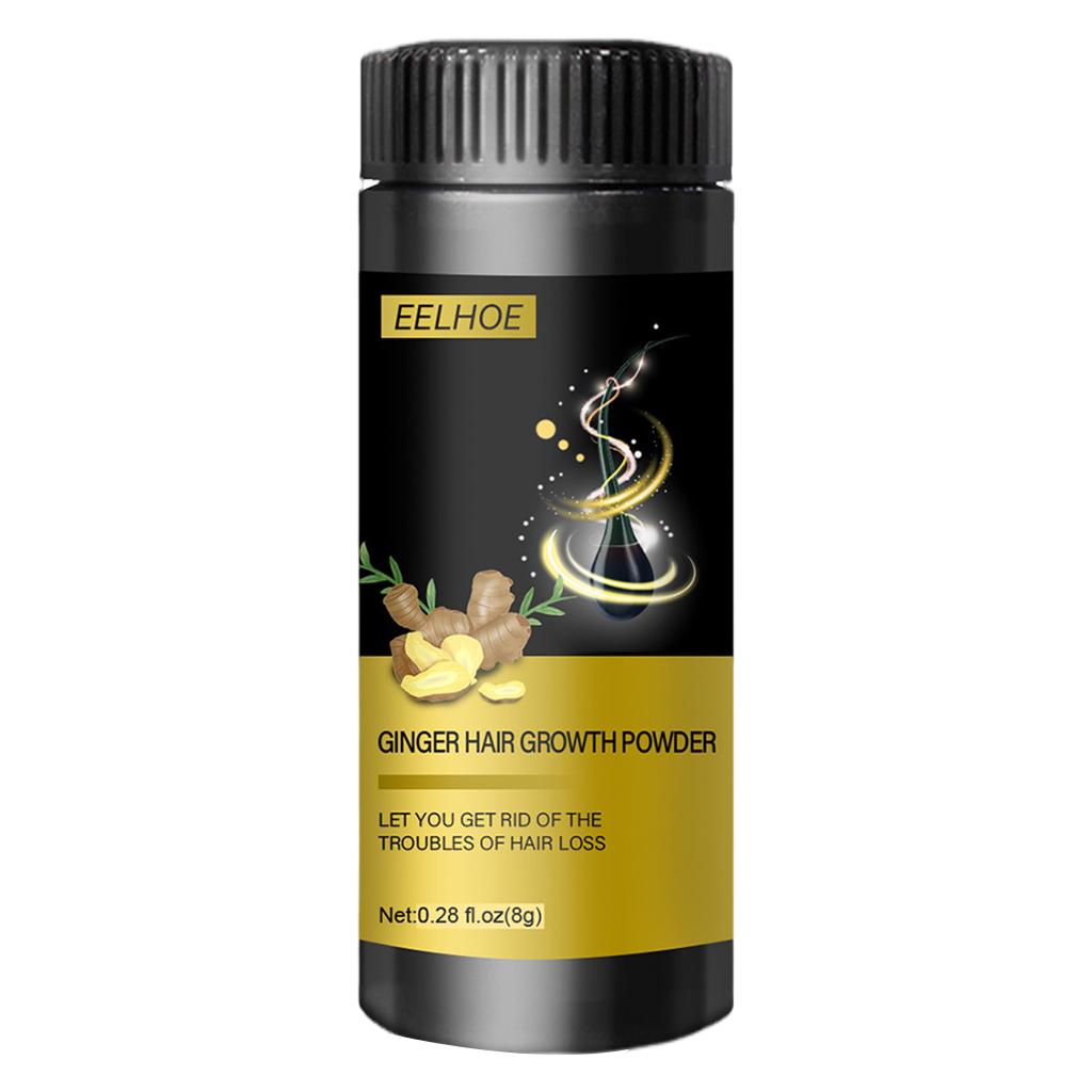 Ginger Hair Growth Powder Scalp Oil Control Promotes Thicker Hair Care Essence for Hair Care Prevent Thinning Prevent Dry Adults
