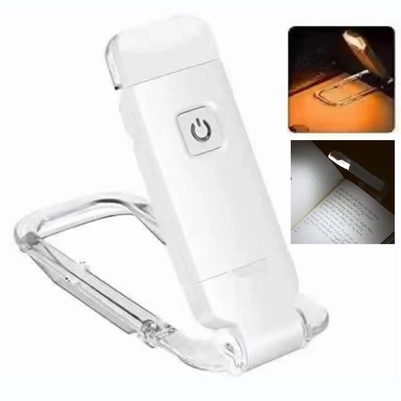 LED Light Clipped to Book USB Rechargeable Eye Protection 90  for Kids