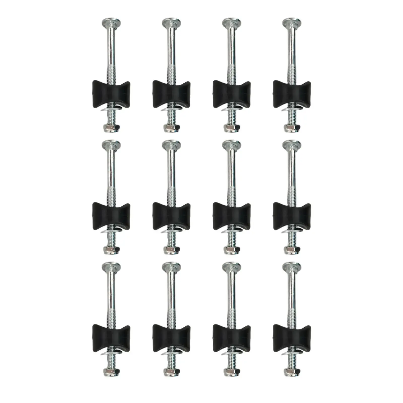 12Pcs Steel Trampoline Screws Jump Stability Tool Trampoline Accessories Dia 8mm Long 9.3cm for Large and Small Trampolines