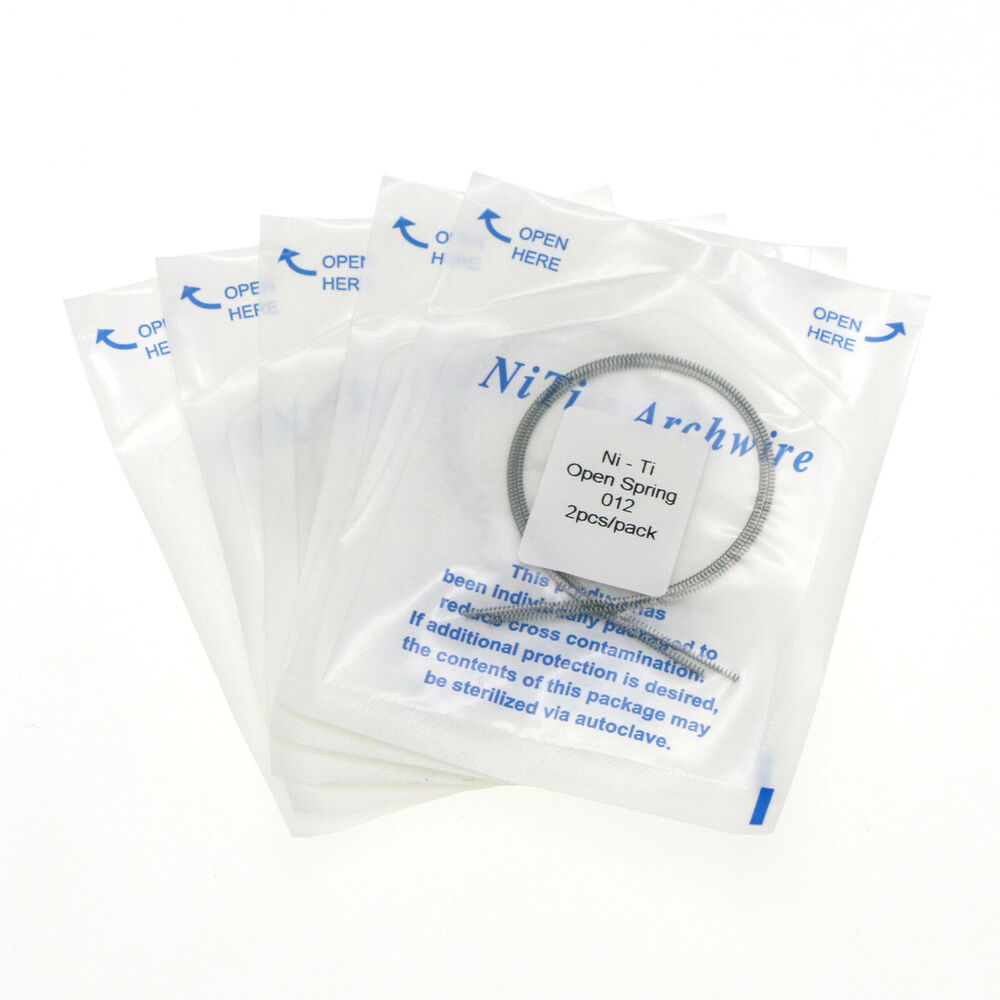 Best of 5 Packs Orthodontic Ni-Ti Open Coil Springs Arch Wires 010 012 2Pcs / pack Reviews & Tips