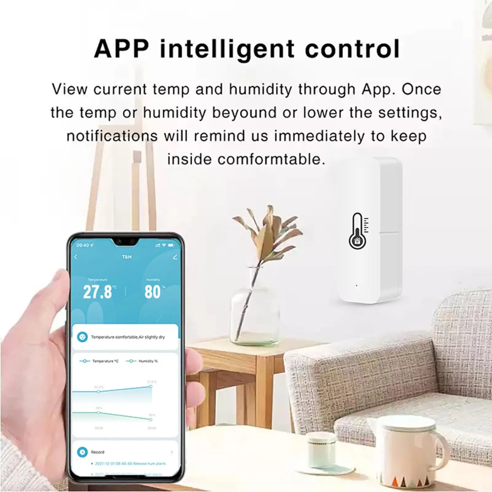  Switch  Temperature Humidity with Sensor, with Alexaa/Googlee Home