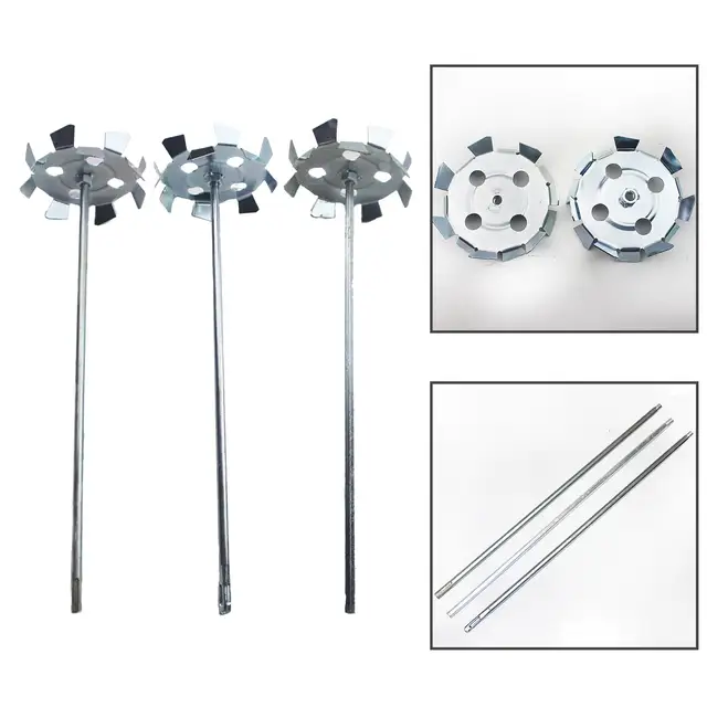 Pack Of 3 Paint, Epoxy Resin, Mud&Ceramic Glaze Mixer Paddle Blades-Power  Drill Stirring Attachment-Mixer