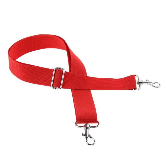 Cinghia Per Batteria Alnicov - In Poliestere Rosso Con Gancio Metallo, Per Rullante E Djembe, Regolabile - Foto 10