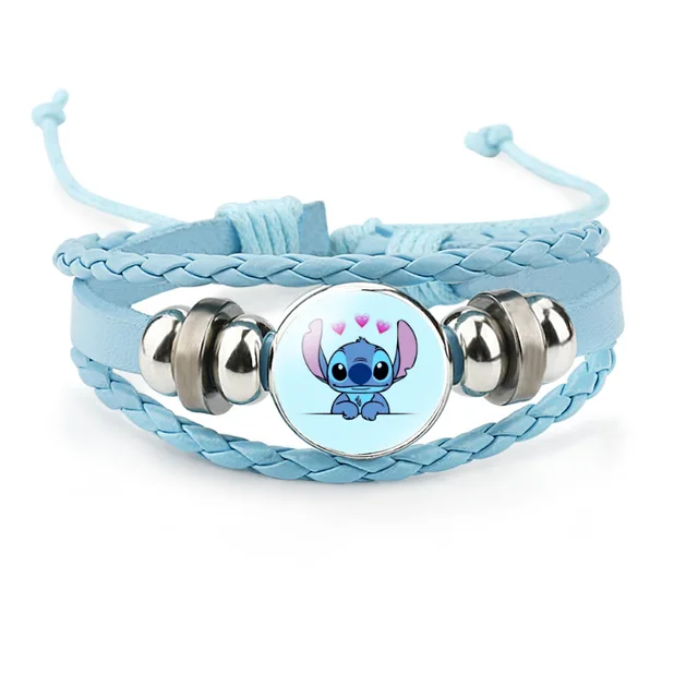 Disney Stitch Bracelet Fashion Time Gem Blue Bracelet for Girls Boys Lilo  and Stitch Adjustable Handmade Bracelet Jewelry 2023 - AliExpress