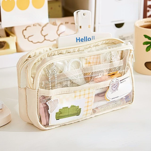 Boys Girls Waterproof Eco-Friendly Clear PVC Pencil Pouch Zipper Small  Cosmetic Bag - China PVC Bag, Pencil Cases