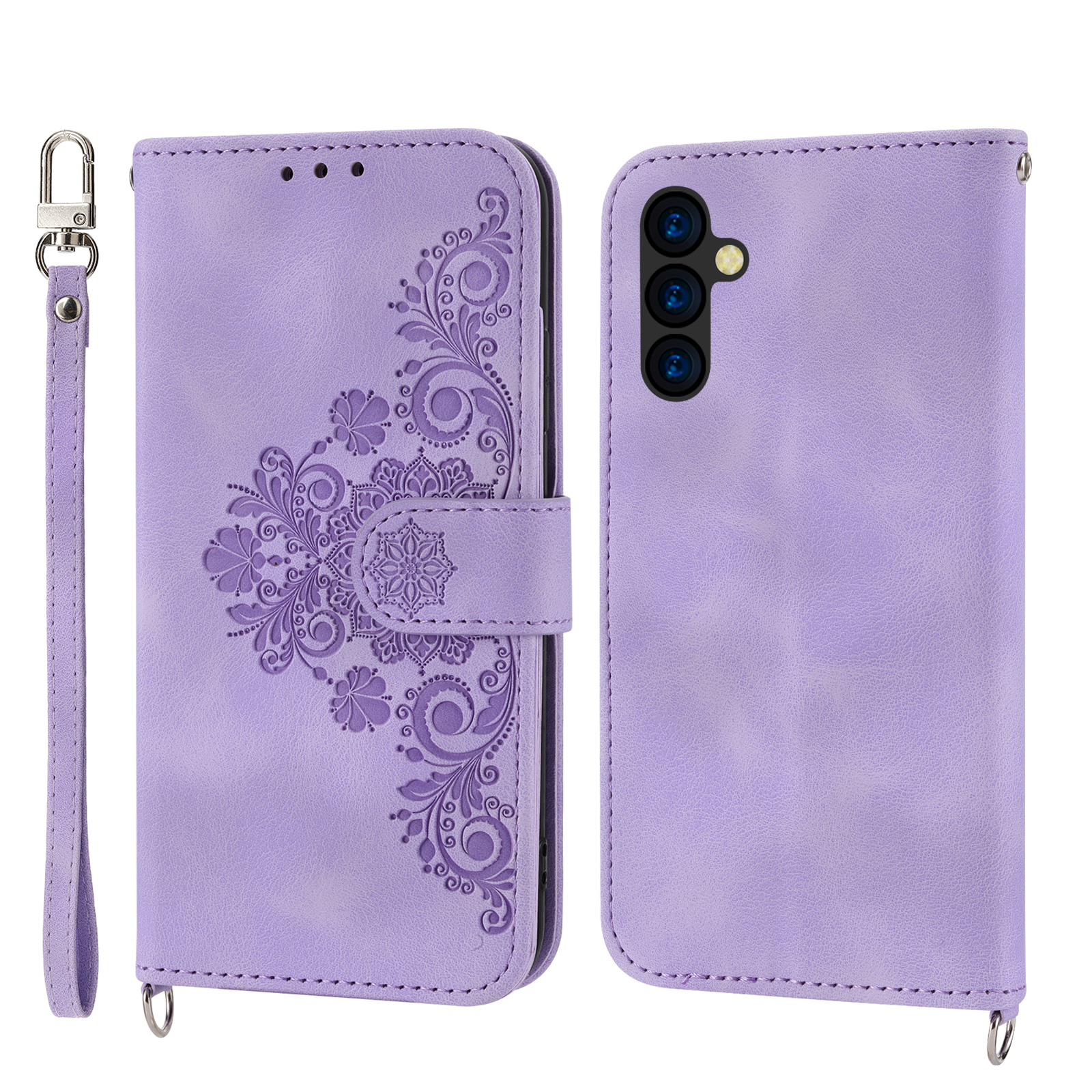 Flip-Ledertasche für Samsung Galaxy S25 Edge S24 S23 FE S22 Ultra S21 S20 Plus S10 S9 Plus Note 20 Ultra Card Solt Wallet Cover – Detail 5
