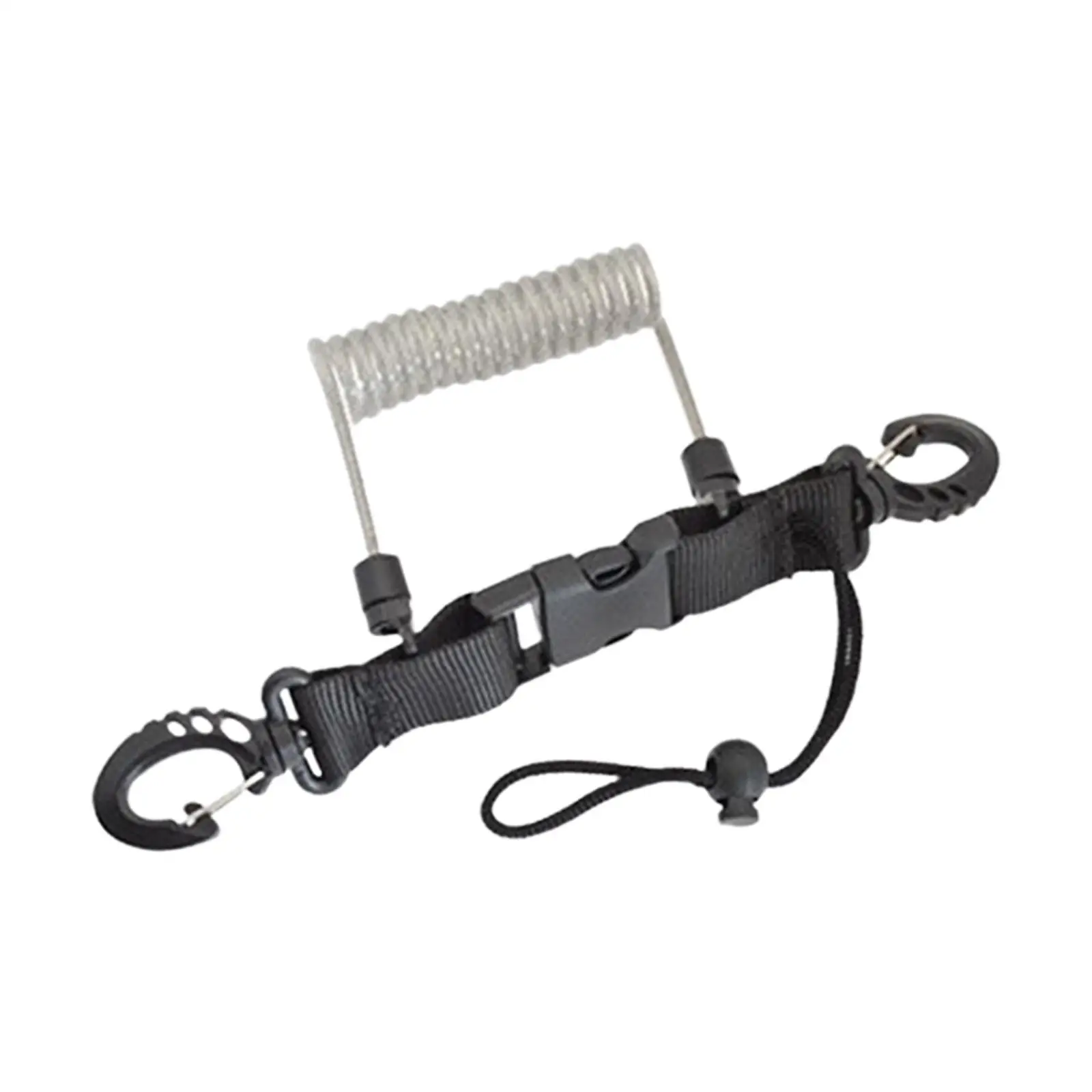 Snappy of Coil Lanyard with Clips and Quick Release Buckle Lightweight Durable