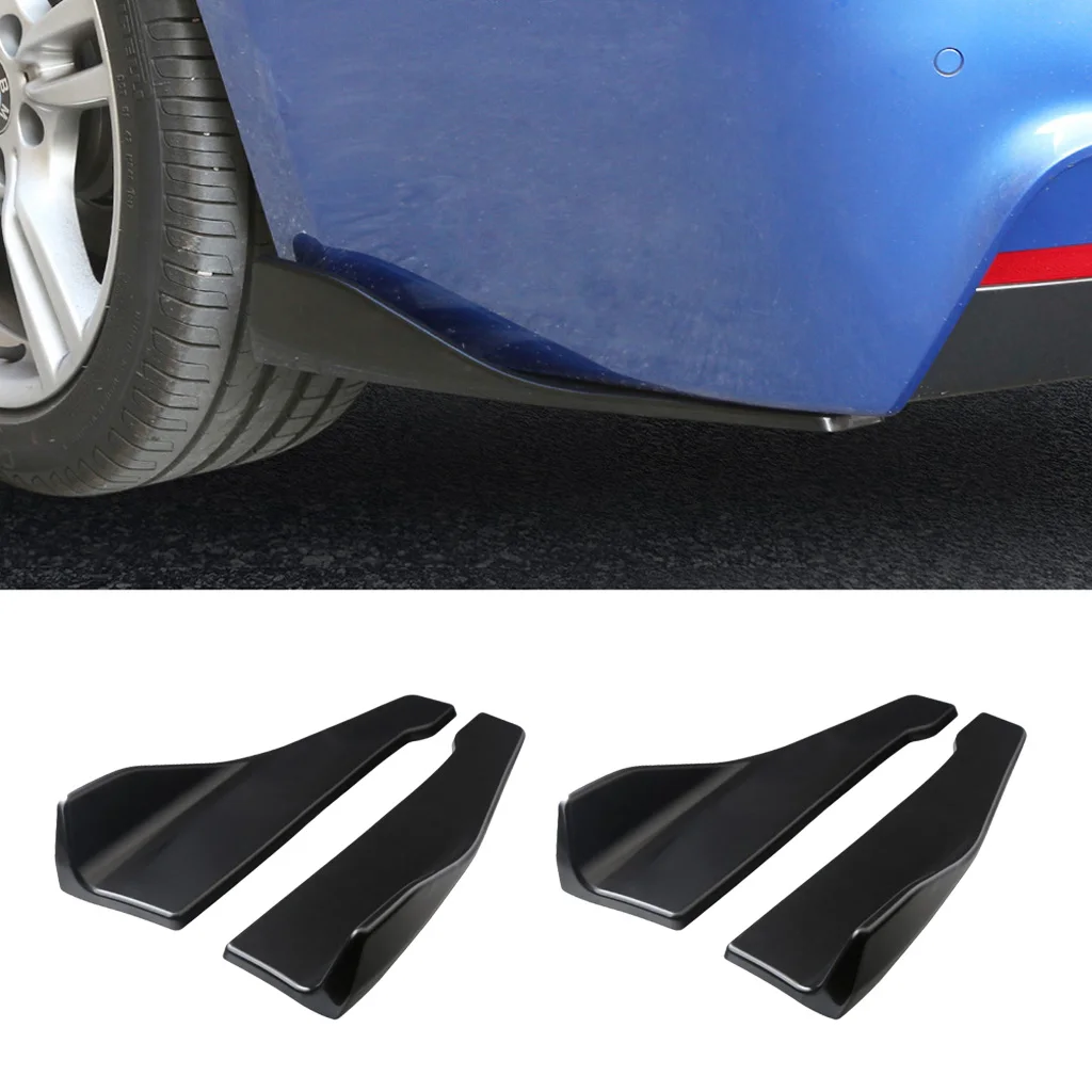 4pcs Universal Rear Bumper Lip Diffusers Splitters Canard Protectors , Trucks, SUVs