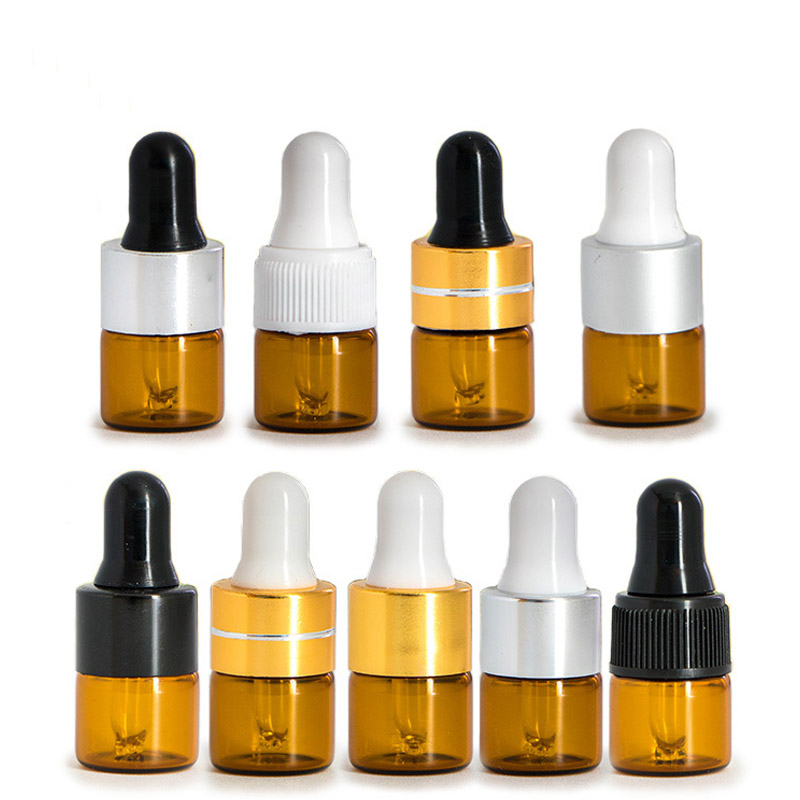 Best of 20PCS / LOT 1 2 3 5ml Brown Amber Glass Dropper Empty Essential Oils Bottle Refillable Clear Vials Reviews & Tips