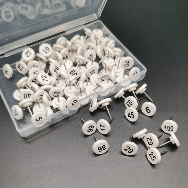 numbered push pins for maps