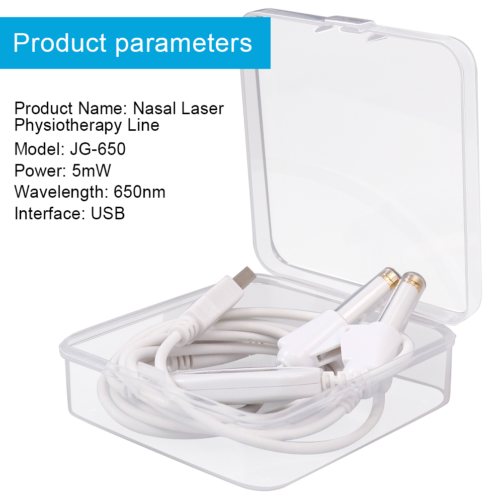 Laser Therapy Rhinitis Sinusitis Machine 650nm Nose Care Bionase Tinnitus Ear Laser Therapy LLLT Irradiation Media Deafness USB