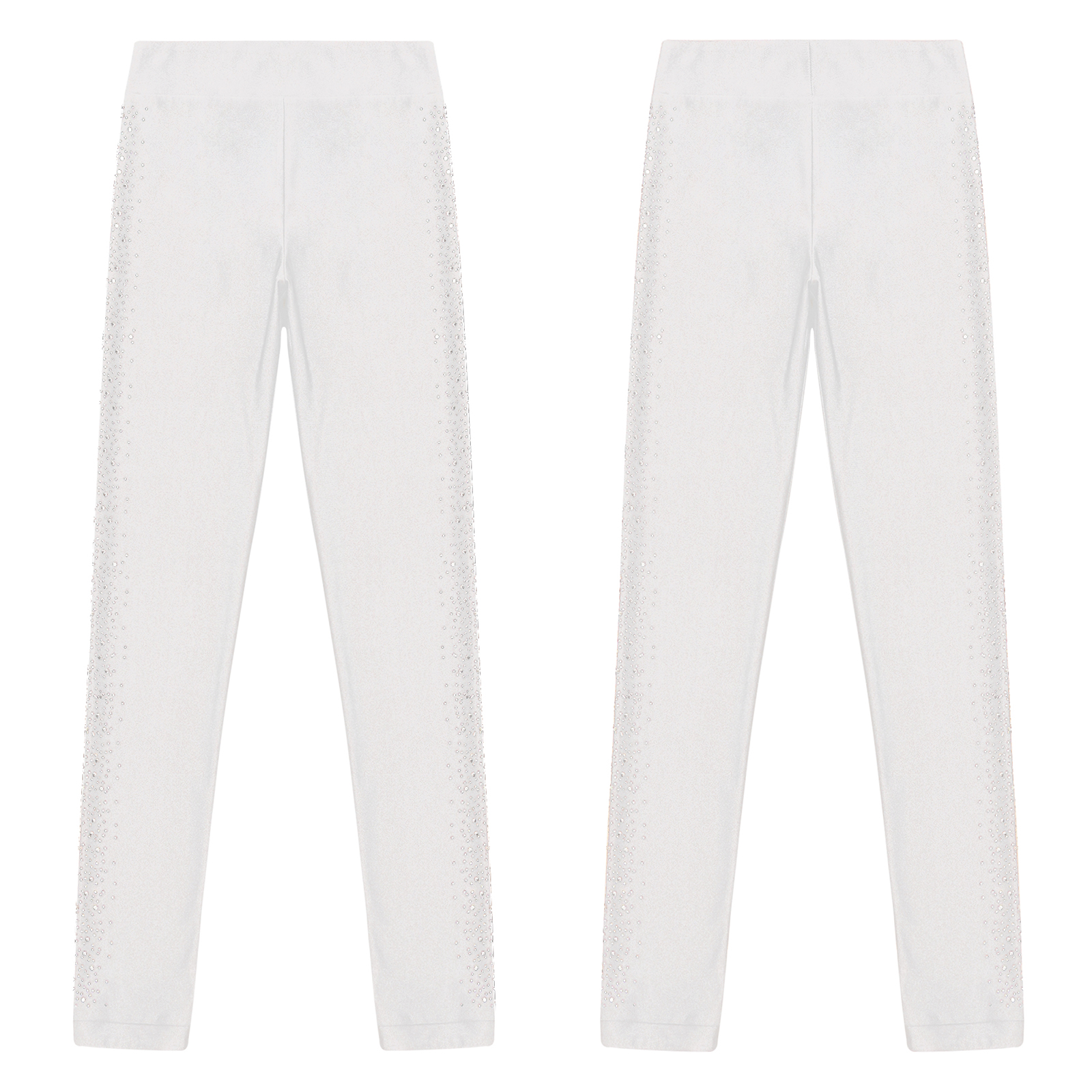 Kinder Mädchen Glänzende Strass Eiskunstlauf Hosen Strumpfhosen Leggings Eislaufen Gymnastik Workout Dance Performance Kostüm – Detail 6