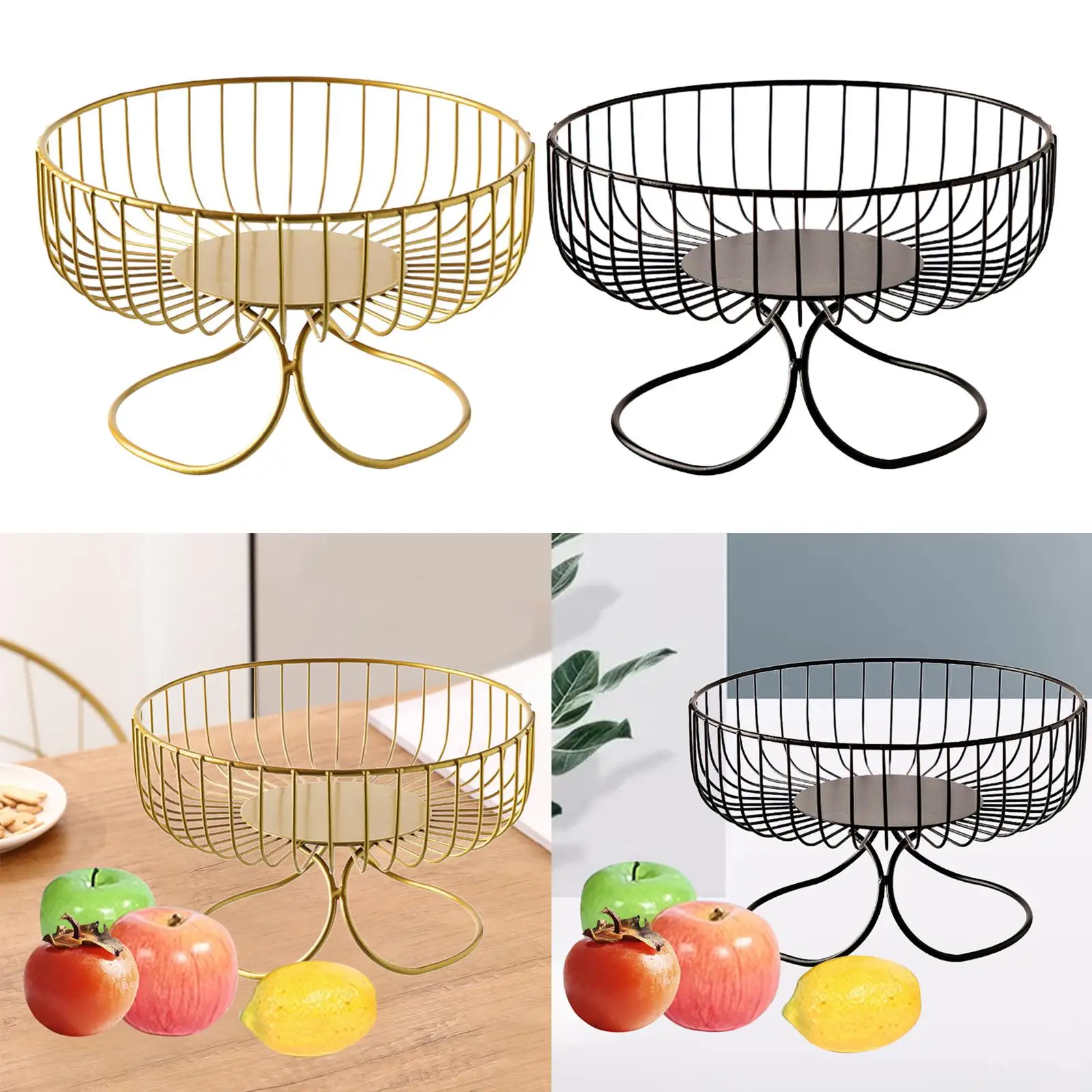Fruit Basket Storage Holder Display Basket Decorating Stand Snack Holder Home