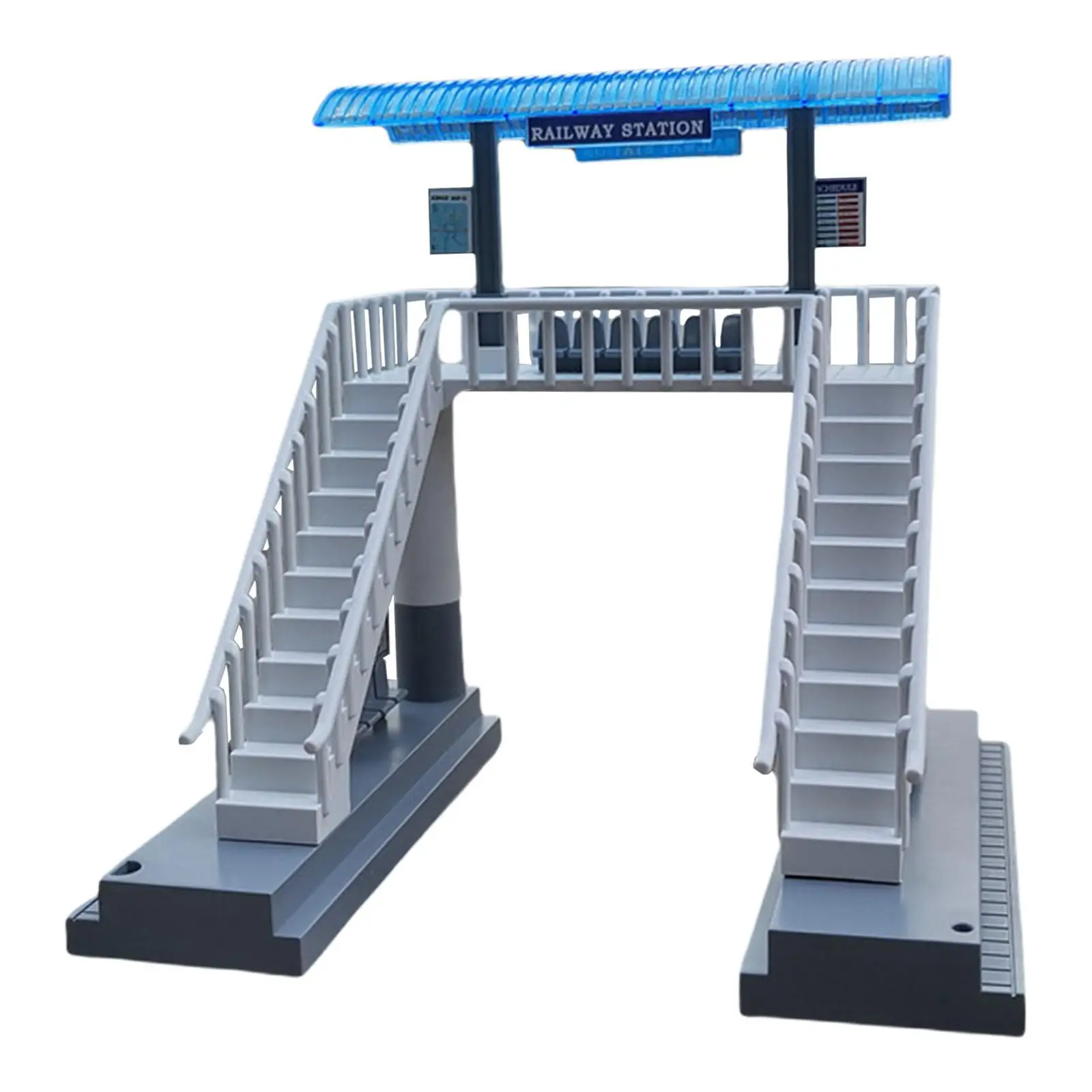 Train Station Station Platform Building Model for Micro Landscape Railway Railroad