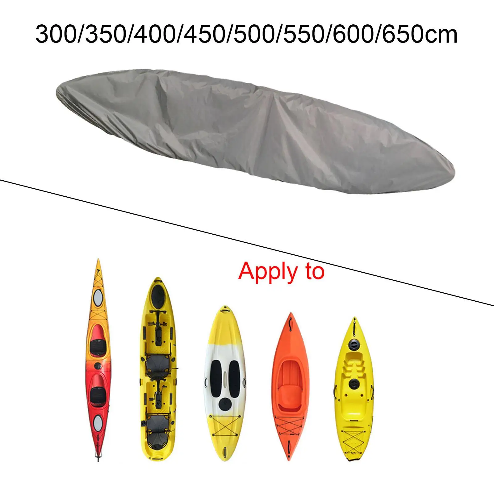 Boat Dust Cover Waterproof Canoe Cover Transport Protector Kayak Cover