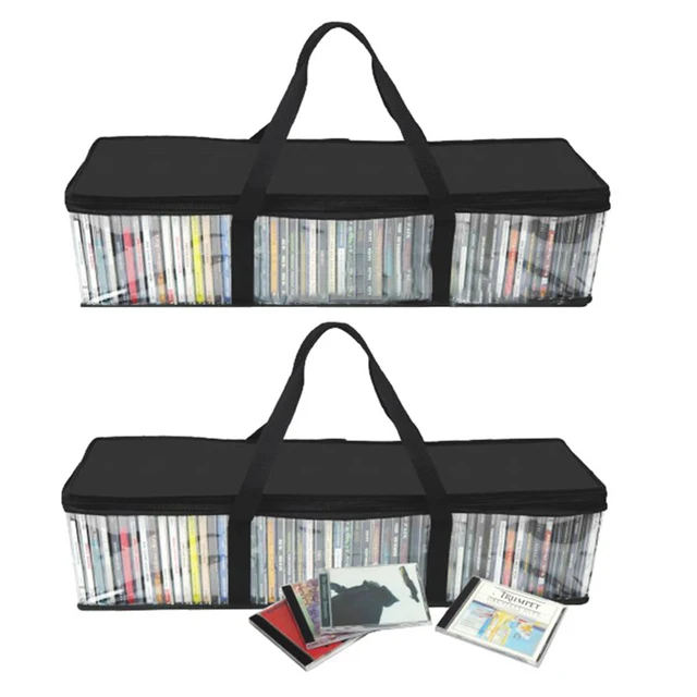 Comic Book Storage Bag Transparent Collection Container Stackable Zipper  Case Dustproof Big Handle Organizer Collapsible Handbag
