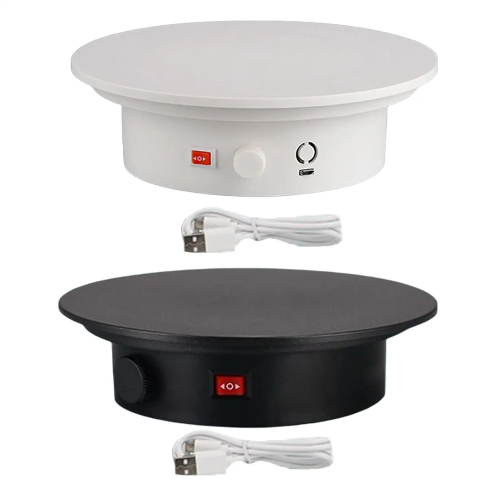 Electric Rotating Turntable 20cm 15kg Load for Electronic Products Makeup