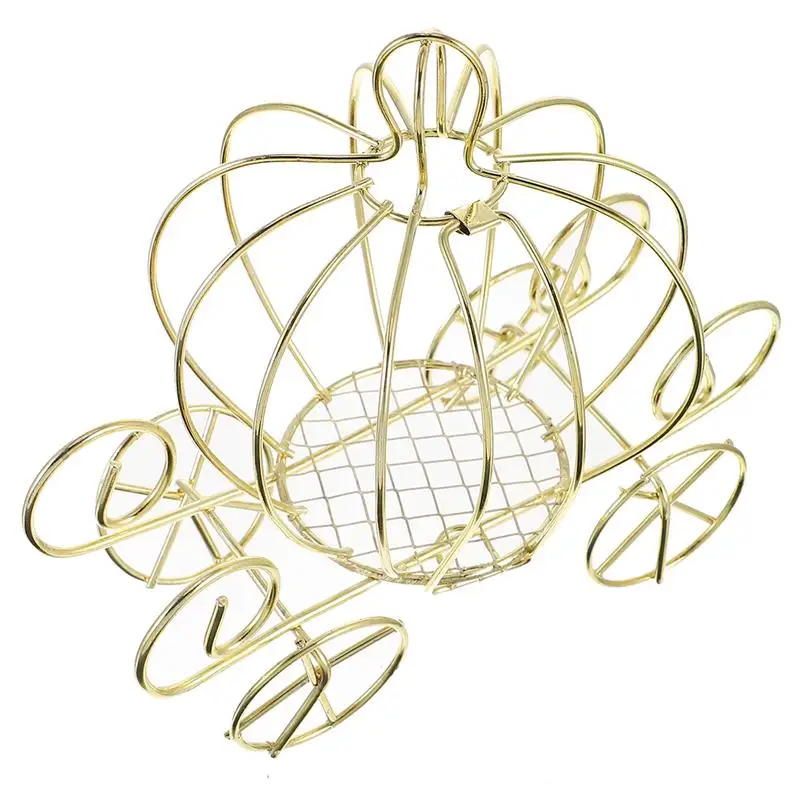 Aschenputtel Kürbiskutsche Süßigkeitenhalter Hochzeitskutsche Goldene Pralinenschachtel für Party Halloween Weihnachtsdekoration – Detail 3