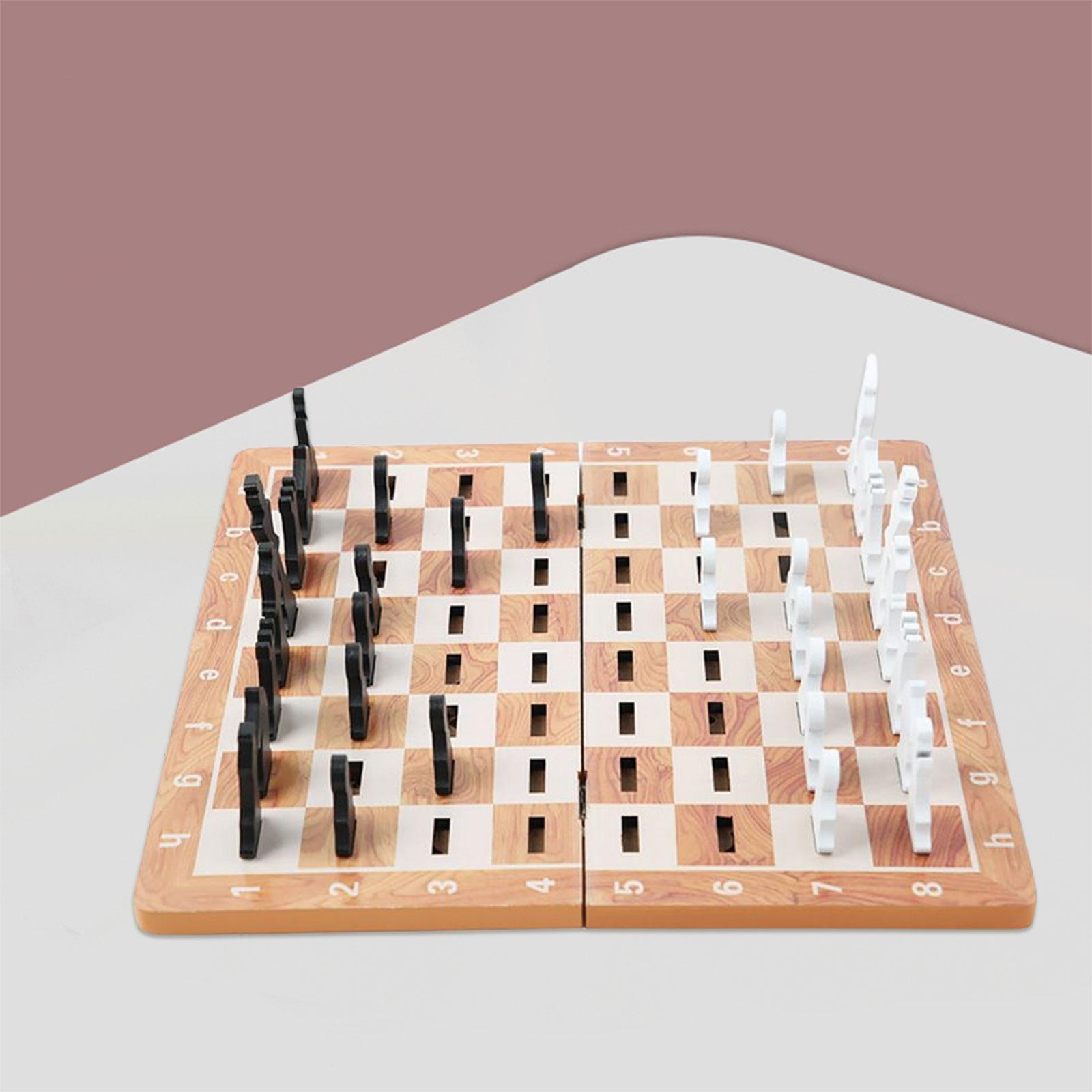 Portable Chess Set Indoor Play Game Party Game, Classic Board Game Travel Chess, for All Levels Beginner Children Kids, Chessmen