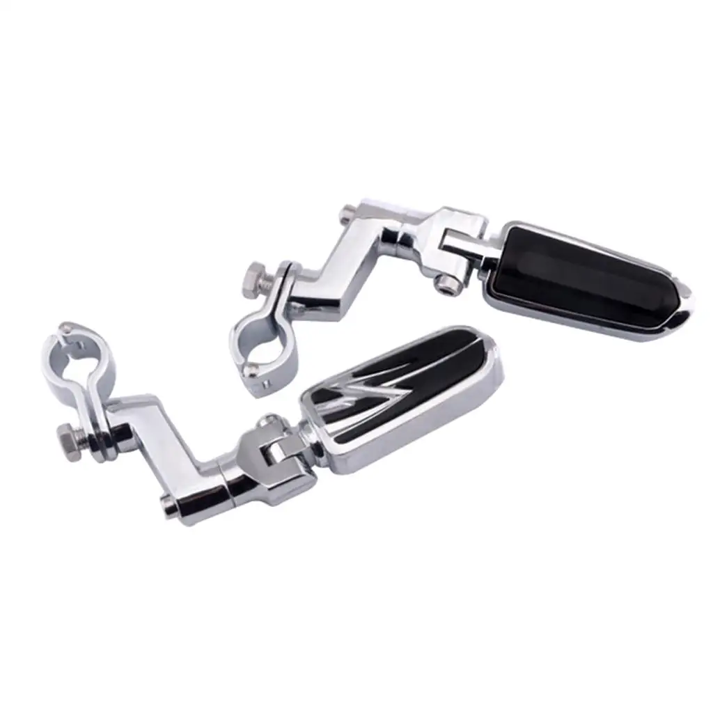 Motorcycle Engine Guard Highway Footpegs 25mm / 1inch Crash Bars Mount Fits For Yamaha V-STAR Roadstar