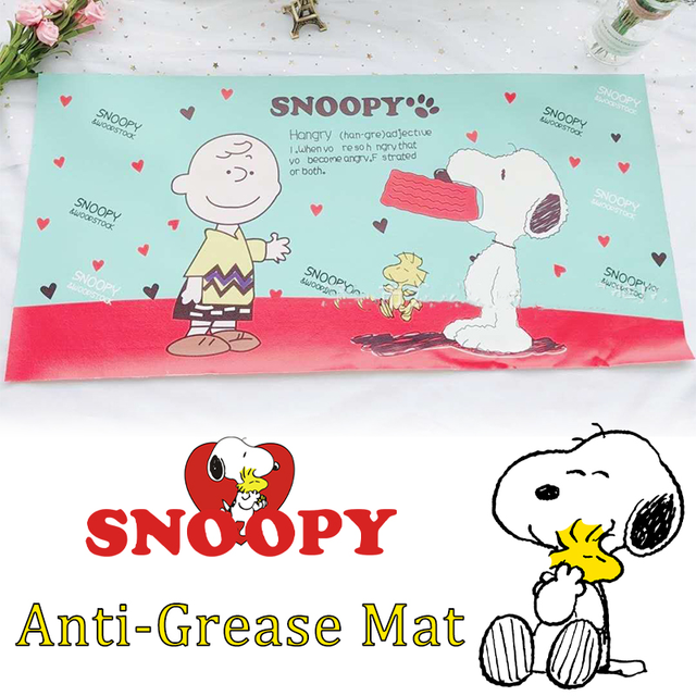 3PCS Snoopy Cartoon Dining Table Placemat Cup Coaster Kitchen