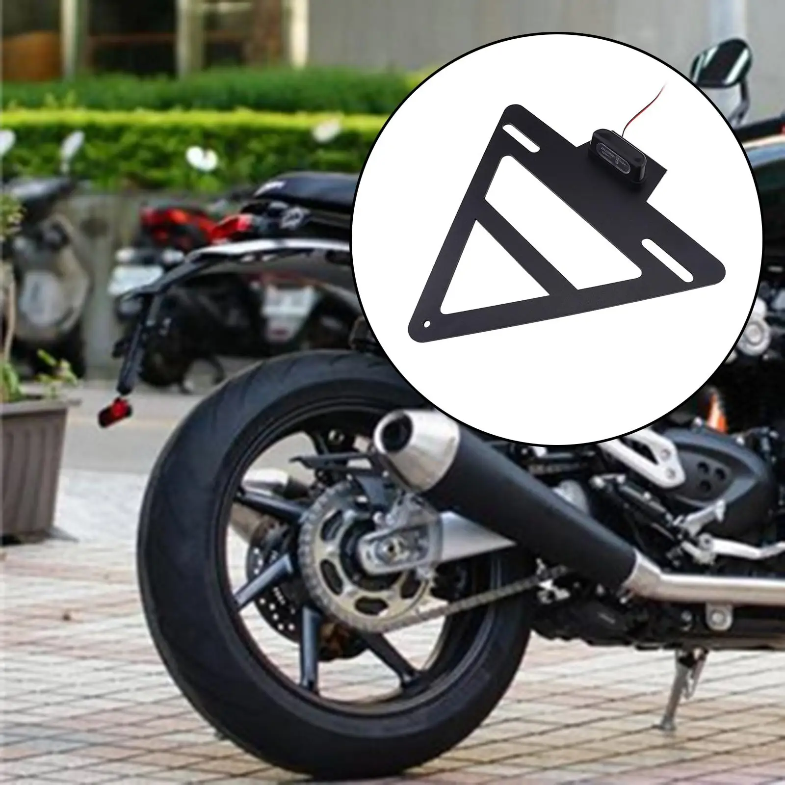 Motorcycle Rear Registration Plate Supplies for  1200 Black