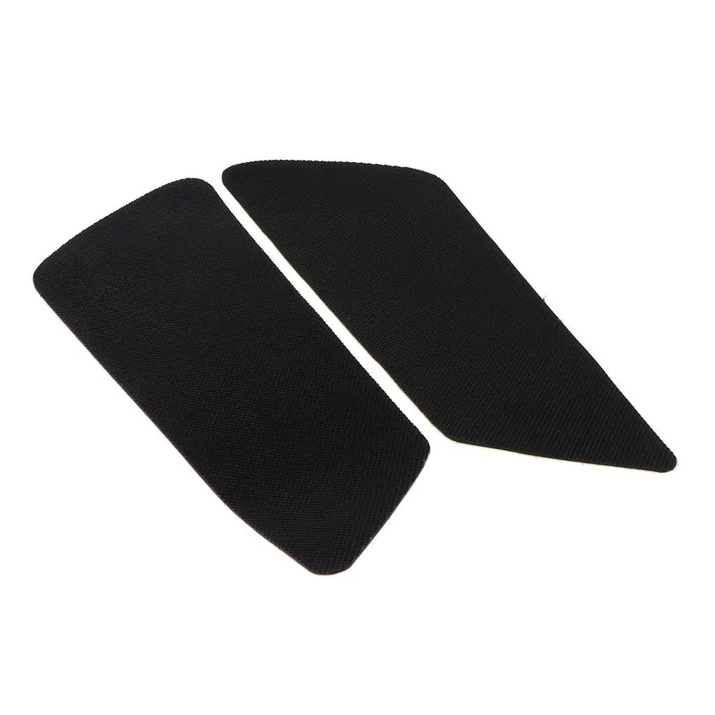 2x Black  Rubber Tank Traction Pad Side Gas Protector