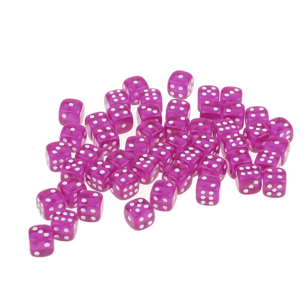 50pcs New Dice Set Game for Board Games,Kids,Family,Game