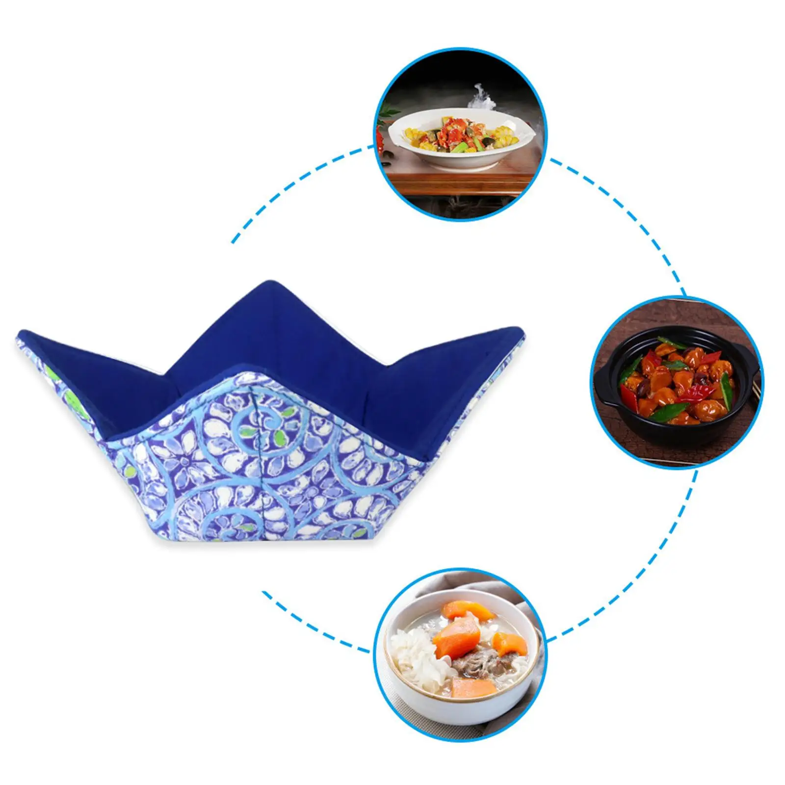 Cloth Bowl Cozy Microwave  Utensil Tools Heat Resistant Kitchen Accessories  Multipurpose Bowl Potholder for  Soup Pot