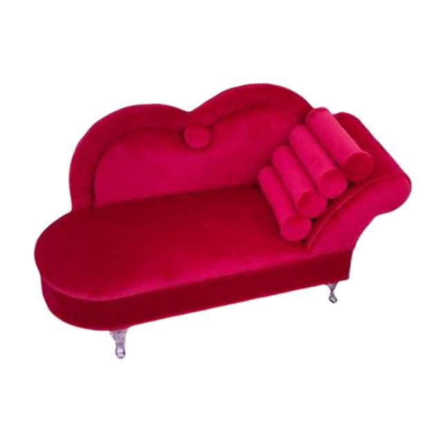 Pink sofa jewelry popular box, micro -furniture of doll house